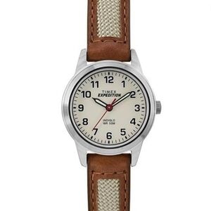 TIMEX EXPEDITION Women's Mini Field Watch, Nylon & Leather Strap, TW4B11900, NWT